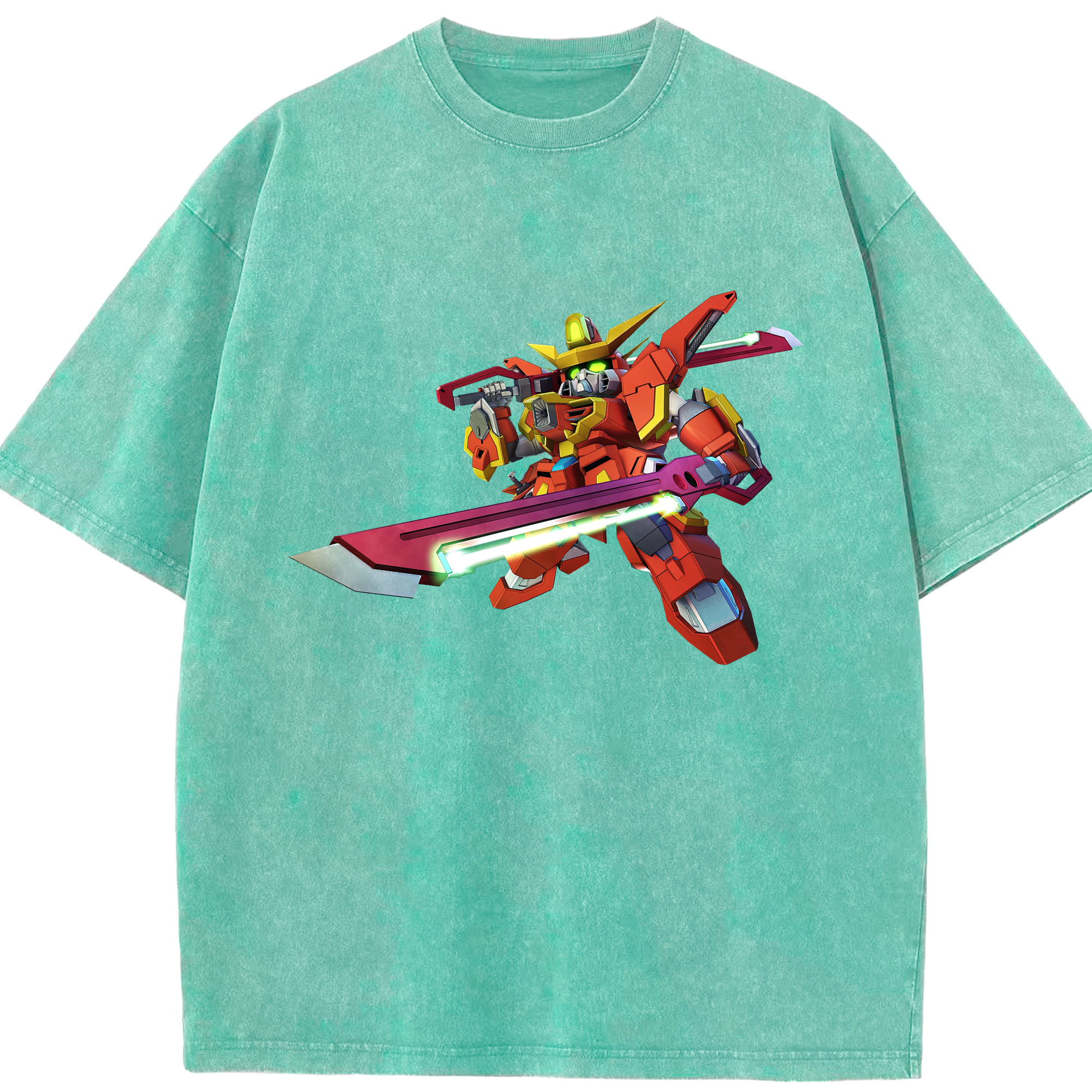 （画像用） 機動戦士ガンダム Mobile Suit Gundam 綿100% ヴィンテージ風 半袖Tシャツ（フロントプリント）